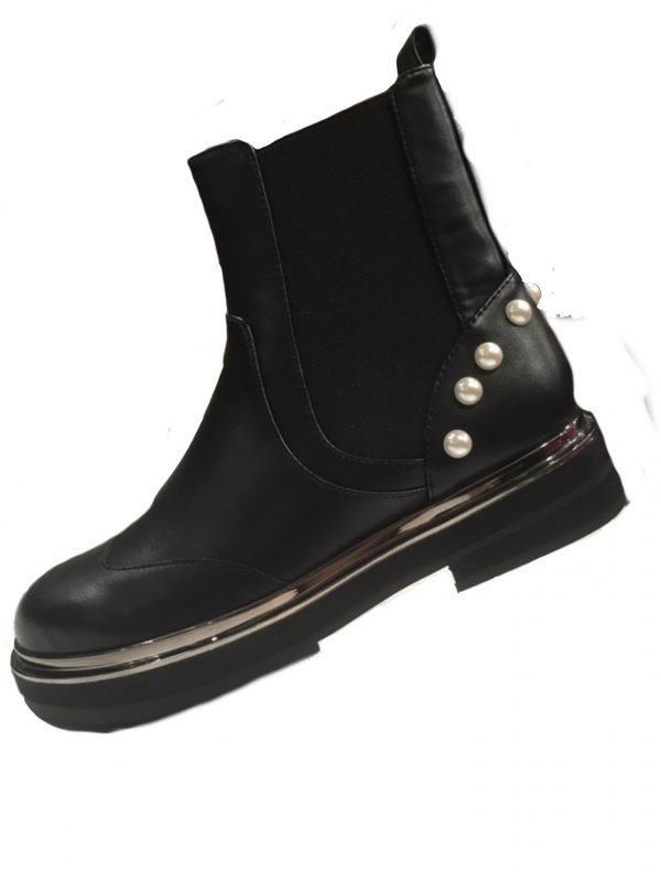 Blu Byblos 687245 Stivaletto Boot Ciclamino Perle Nero